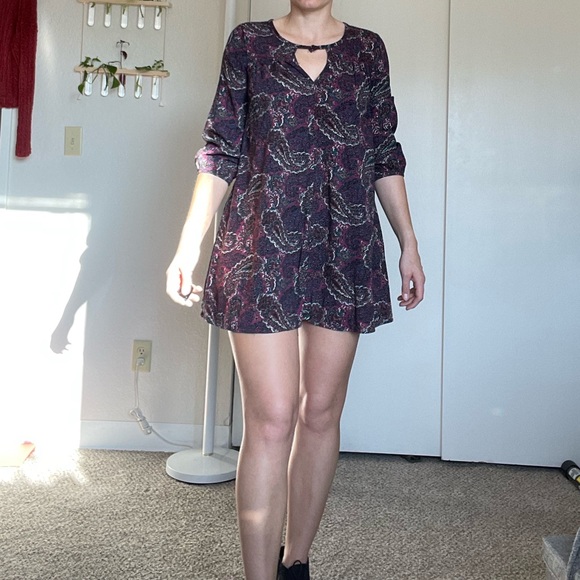 American Eagle Outfitters Keyhole Boho Dress - Picture 2 of 5